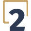 An icon showing the number 2