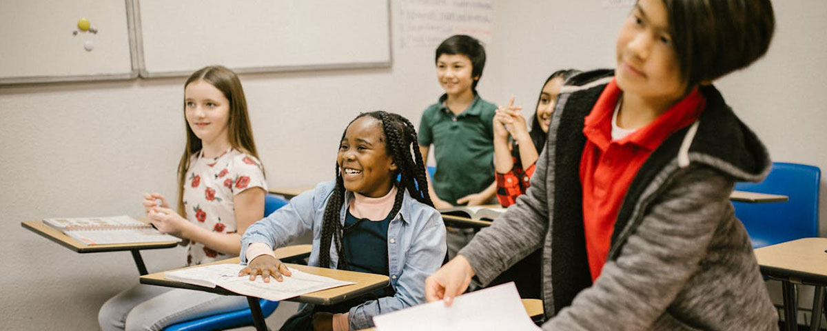 students in a classroom